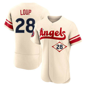 Aaron Loup Men's Authentic Los Angeles Angels Cream 2022 City Connect Jersey