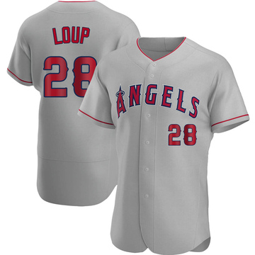 Aaron Loup Men's Authentic Los Angeles Angels Gray Road Jersey