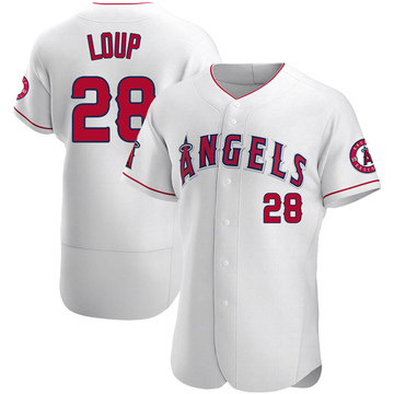 Aaron Loup Men's Authentic Los Angeles Angels White Jersey