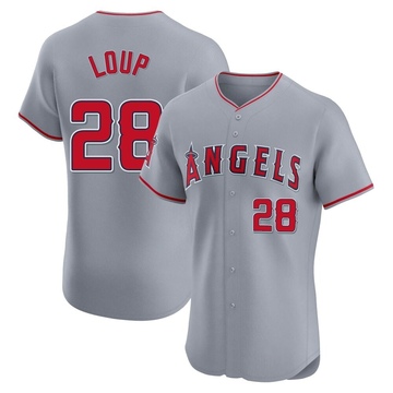 Aaron Loup Men's Elite Los Angeles Angels Gray Road Jersey