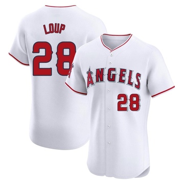 Aaron Loup Men's Elite Los Angeles Angels White Home Jersey