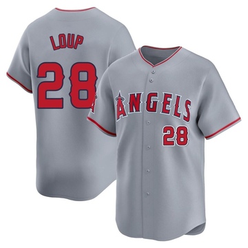 Aaron Loup Men's Limited Los Angeles Angels Gray Away Jersey