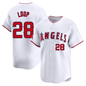 Aaron Loup Men's Limited Los Angeles Angels White Home Jersey