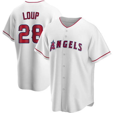 Aaron Loup Men's Replica Los Angeles Angels White Home Jersey