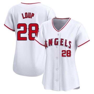 Aaron Loup Women's Limited Los Angeles Angels White Home Jersey