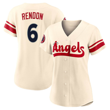 Anthony Rendon Women's Authentic Los Angeles Angels Cream 2022 City Connect Jersey