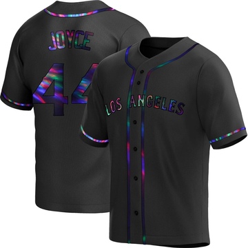 Ben Joyce Men's Replica Los Angeles Angels Black Holographic Alternate Jersey