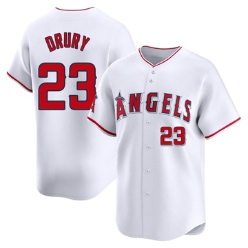 Brandon Drury Men's Limited Los Angeles Angels White Home Jersey