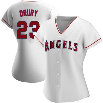 Brandon Drury Women's Authentic Los Angeles Angels White Home Jersey