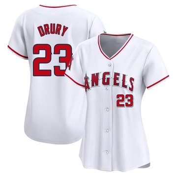 Brandon Drury Women's Limited Los Angeles Angels White Home Jersey