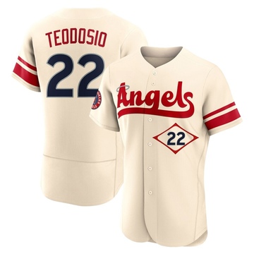 Bryce Teodosio Men's Authentic Los Angeles Angels Cream 2022 City Connect Jersey