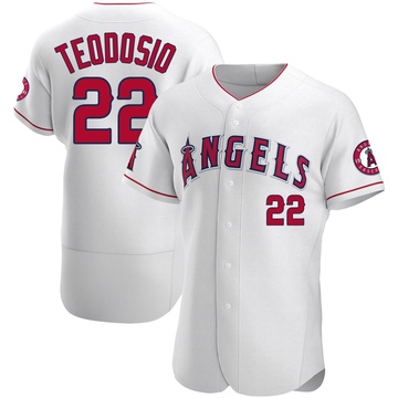 Bryce Teodosio Men's Authentic Los Angeles Angels White Jersey