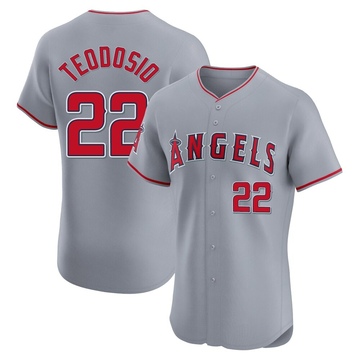 Bryce Teodosio Men's Elite Los Angeles Angels Gray Road Jersey