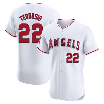 Bryce Teodosio Men's Elite Los Angeles Angels White Home Jersey