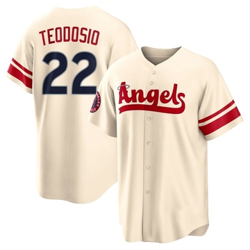 Bryce Teodosio Men's Replica Los Angeles Angels Cream 2022 City Connect Jersey