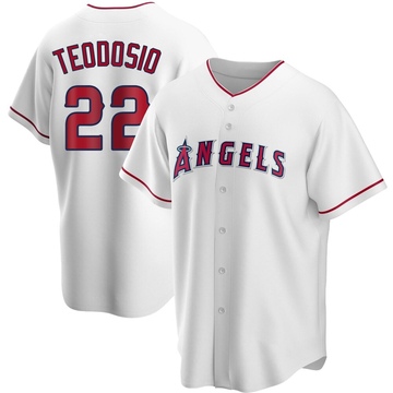 Bryce Teodosio Men's Replica Los Angeles Angels White Home Jersey