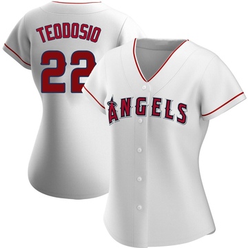 Bryce Teodosio Women's Authentic Los Angeles Angels White Home Jersey