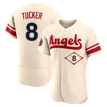 Cole Tucker Men's Authentic Los Angeles Angels Cream 2022 City Connect Jersey