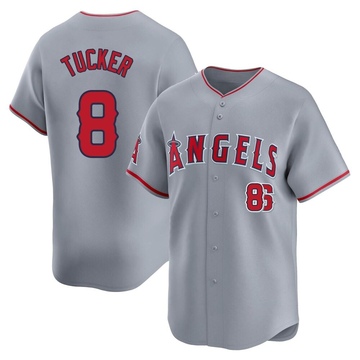 Cole Tucker Men's Limited Los Angeles Angels Gray Away Jersey