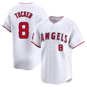 Cole Tucker Men's Limited Los Angeles Angels White Home Jersey