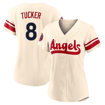 Cole Tucker Women's Authentic Los Angeles Angels Cream 2022 City Connect Jersey