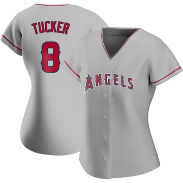 Cole Tucker Women's Authentic Los Angeles Angels Silver Road Jersey