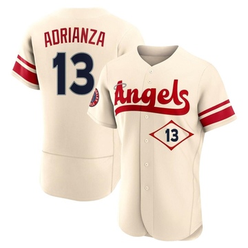 Ehire Adrianza Men's Authentic Los Angeles Angels Cream 2022 City Connect Jersey