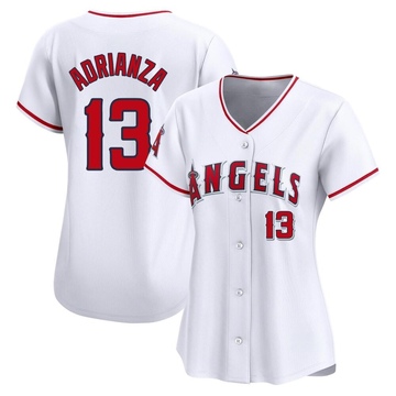 Ehire Adrianza Women's Limited Los Angeles Angels White Home Jersey