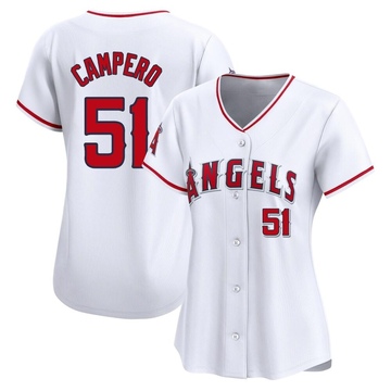 Gustavo Campero Women's Limited Los Angeles Angels White Home Jersey