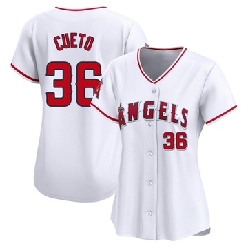 Johnny Cueto Women's Limited Los Angeles Angels White Home Jersey