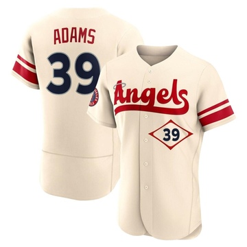 Jordyn Adams Men's Authentic Los Angeles Angels Cream 2022 City Connect Jersey