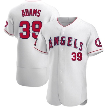 Jordyn Adams Men's Authentic Los Angeles Angels White Jersey