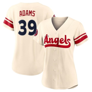 Jordyn Adams Women's Authentic Los Angeles Angels Cream 2022 City Connect Jersey