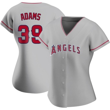 Jordyn Adams Women's Authentic Los Angeles Angels Silver Road Jersey