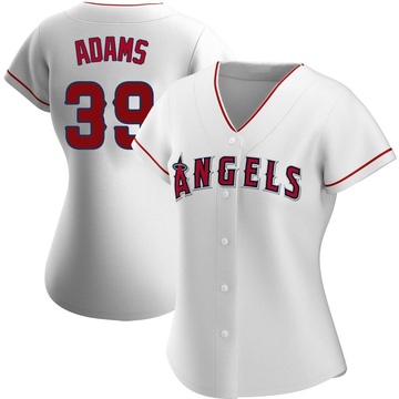 Jordyn Adams Women's Authentic Los Angeles Angels White Home Jersey