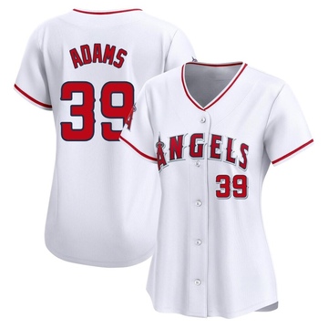 Jordyn Adams Women's Limited Los Angeles Angels White Home Jersey