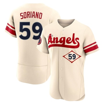 Jose Soriano Men's Authentic Los Angeles Angels Cream 2022 City Connect Jersey