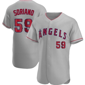 Jose Soriano Men's Authentic Los Angeles Angels Gray Road Jersey