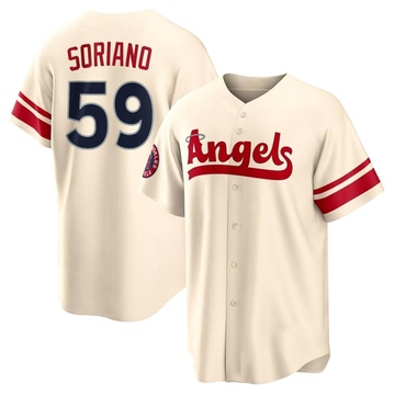 Jose Soriano Men's Replica Los Angeles Angels Cream 2022 City Connect Jersey