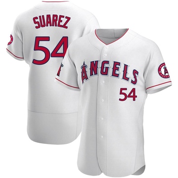 Jose Suarez Men's Authentic Los Angeles Angels White Jersey