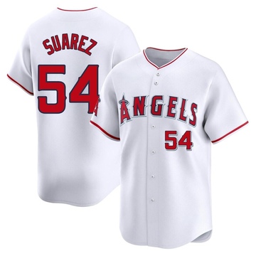 Jose Suarez Men's Limited Los Angeles Angels White Home Jersey