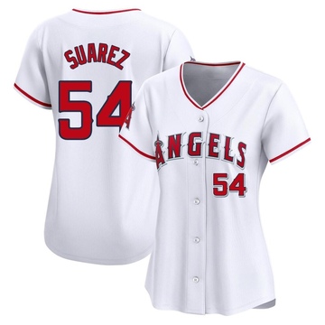 Jose Suarez Women's Limited Los Angeles Angels White Home Jersey