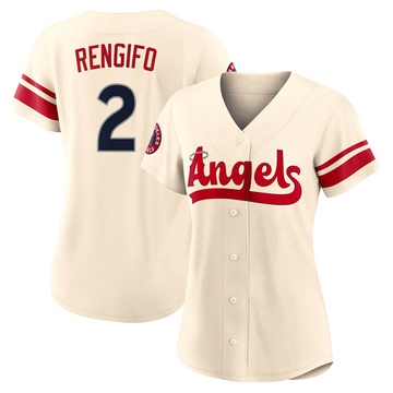 Luis Rengifo Women's Authentic Los Angeles Angels Cream 2022 City Connect Jersey