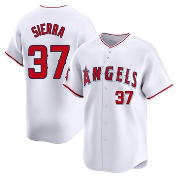 Magneuris Sierra Men's Limited Los Angeles Angels White Home Jersey