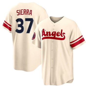 Magneuris Sierra Men's Replica Los Angeles Angels Cream 2022 City Connect Jersey