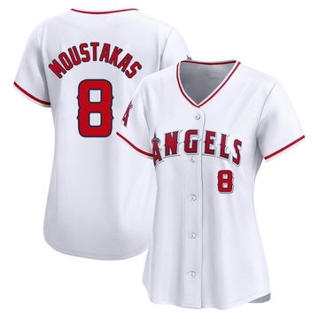 Mike Moustakas Women's Limited Los Angeles Angels White Home Jersey