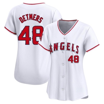 Reid Detmers Women's Limited Los Angeles Angels White Home Jersey