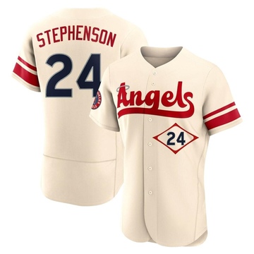 Robert Stephenson Men's Authentic Los Angeles Angels Cream 2022 City Connect Jersey