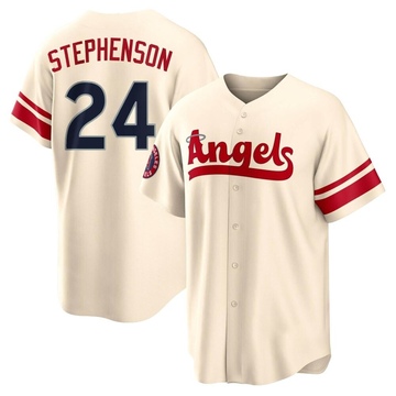 Robert Stephenson Youth Replica Los Angeles Angels Cream 2022 City Connect Jersey