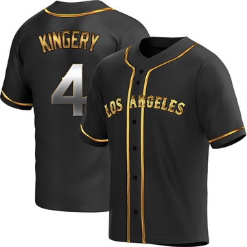 Scott Kingery Men's Replica Los Angeles Angels Black Golden Alternate Jersey